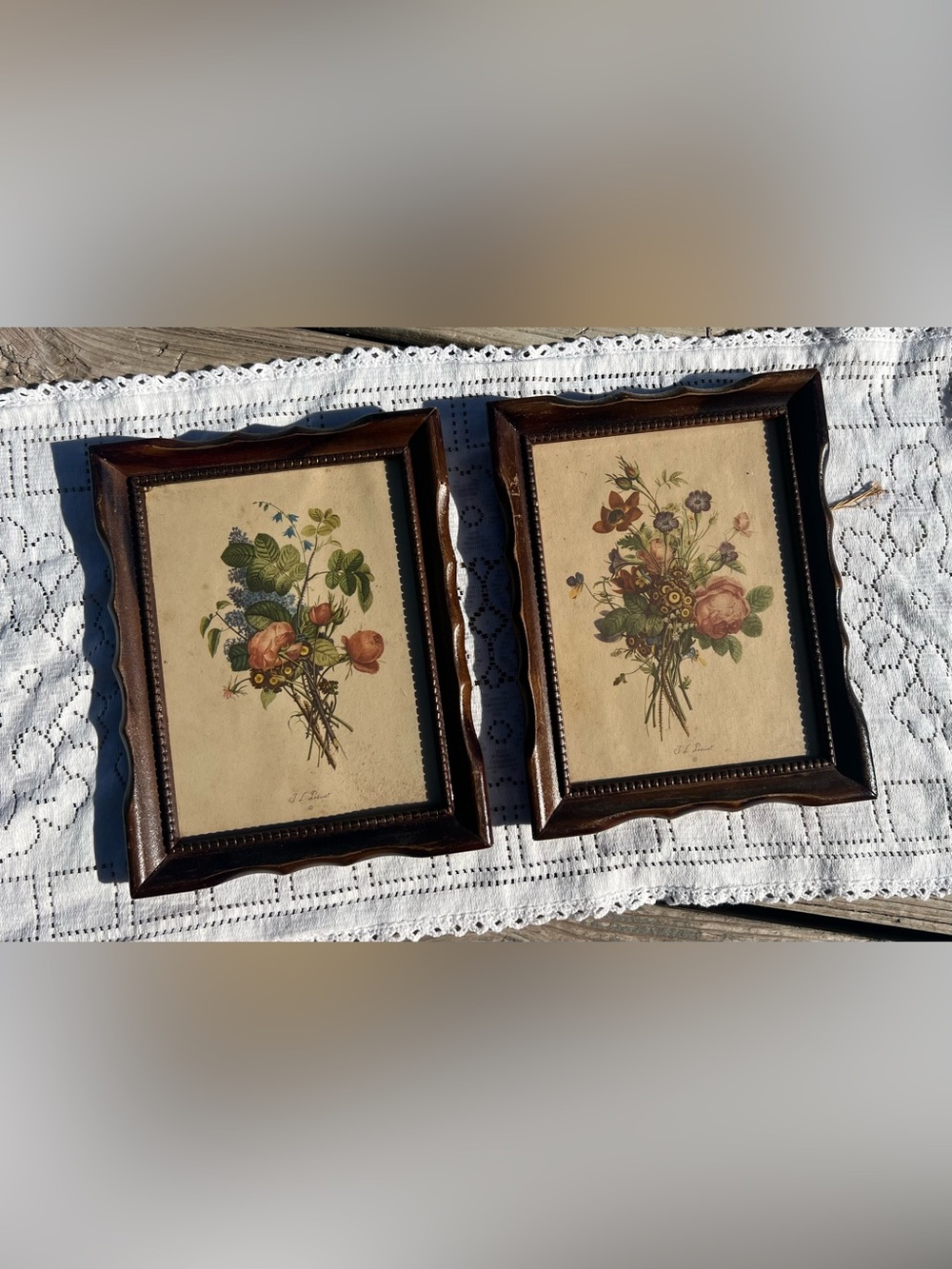 Vintage Framed Floral Prints, Set of 2 – J.L. Prévost Botanical Art